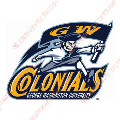 George Washington Colonials Customize Temporary Tattoos Stickers NO.4452